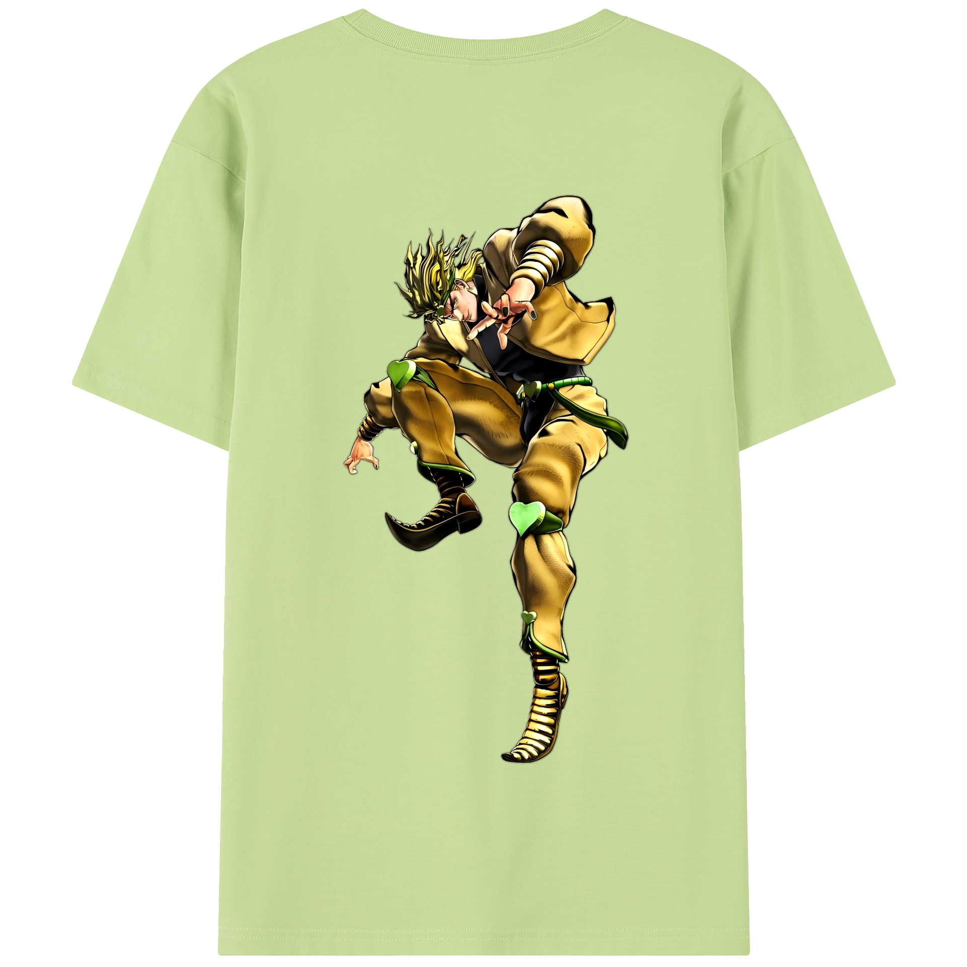 （画像用） ジョジョの奇妙な冒険 ディオ?ブランドー JoJo's Bizarre Adventure Dio Brando 綿100％半袖Tシャツ（背面プリント）
